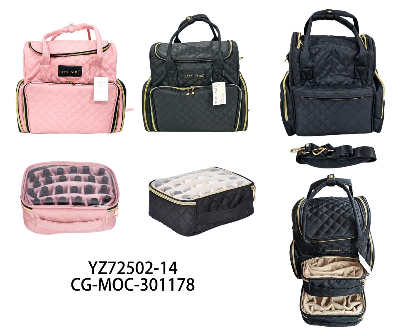 MOCHILA PARA MANICURA MEDIANA CITY GIRL YZ72502-14*14