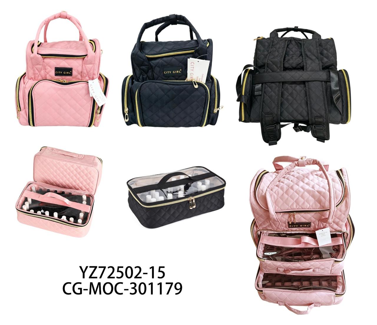 MOCHILA PARA MANICURA GRANDE CITY GIRL YZ72502-15*6