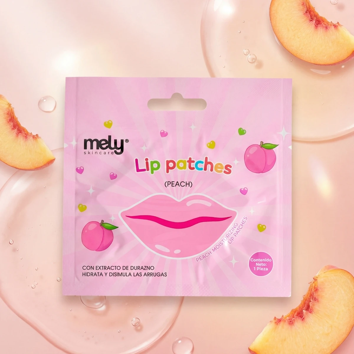 MASCARILLA PARA LABIOS CON EXTRACTO DE DURAZNO MELY MY889024