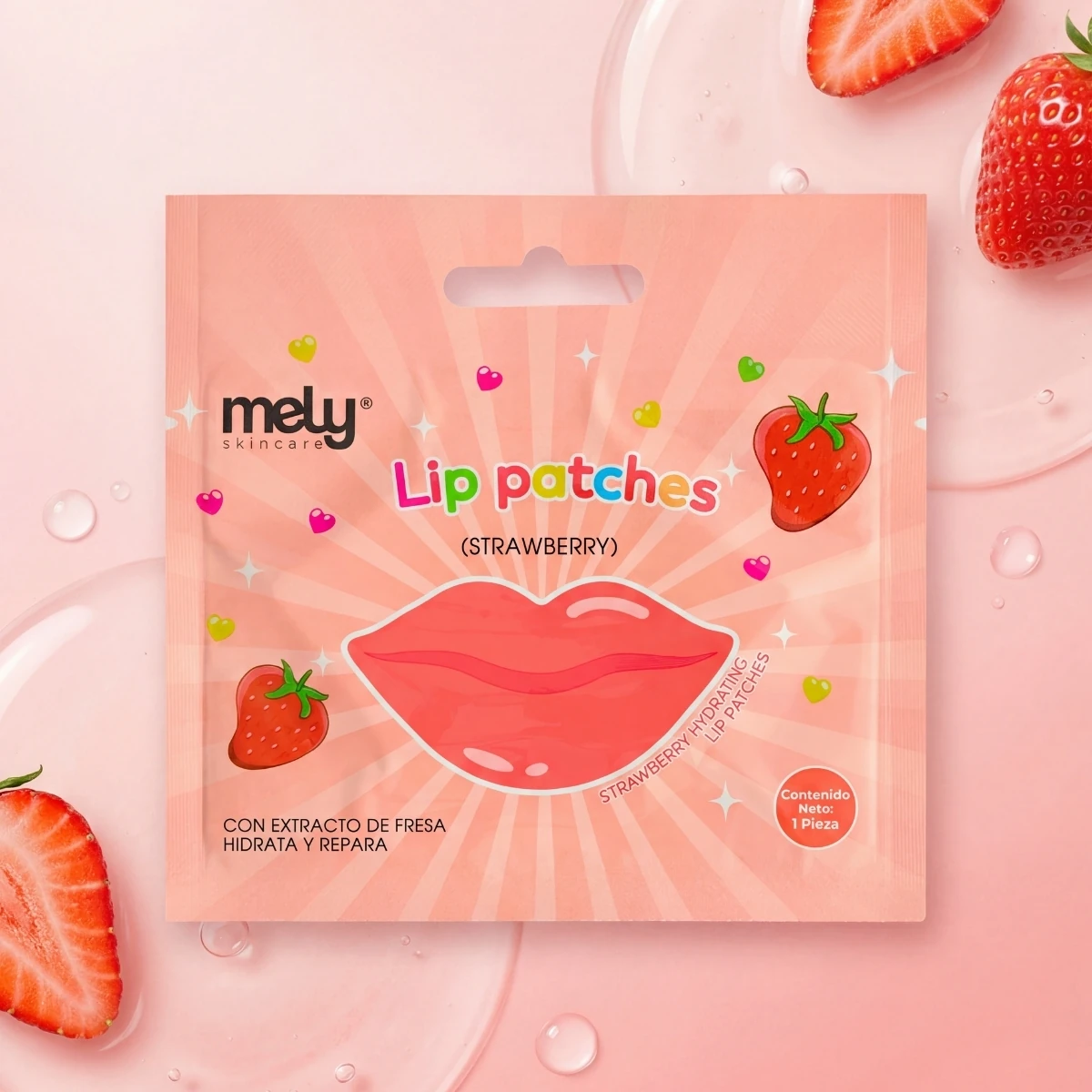 MASCARILLA PARA LABIOS CON EXTRACTO DE FRUTILLA MELY MY889025