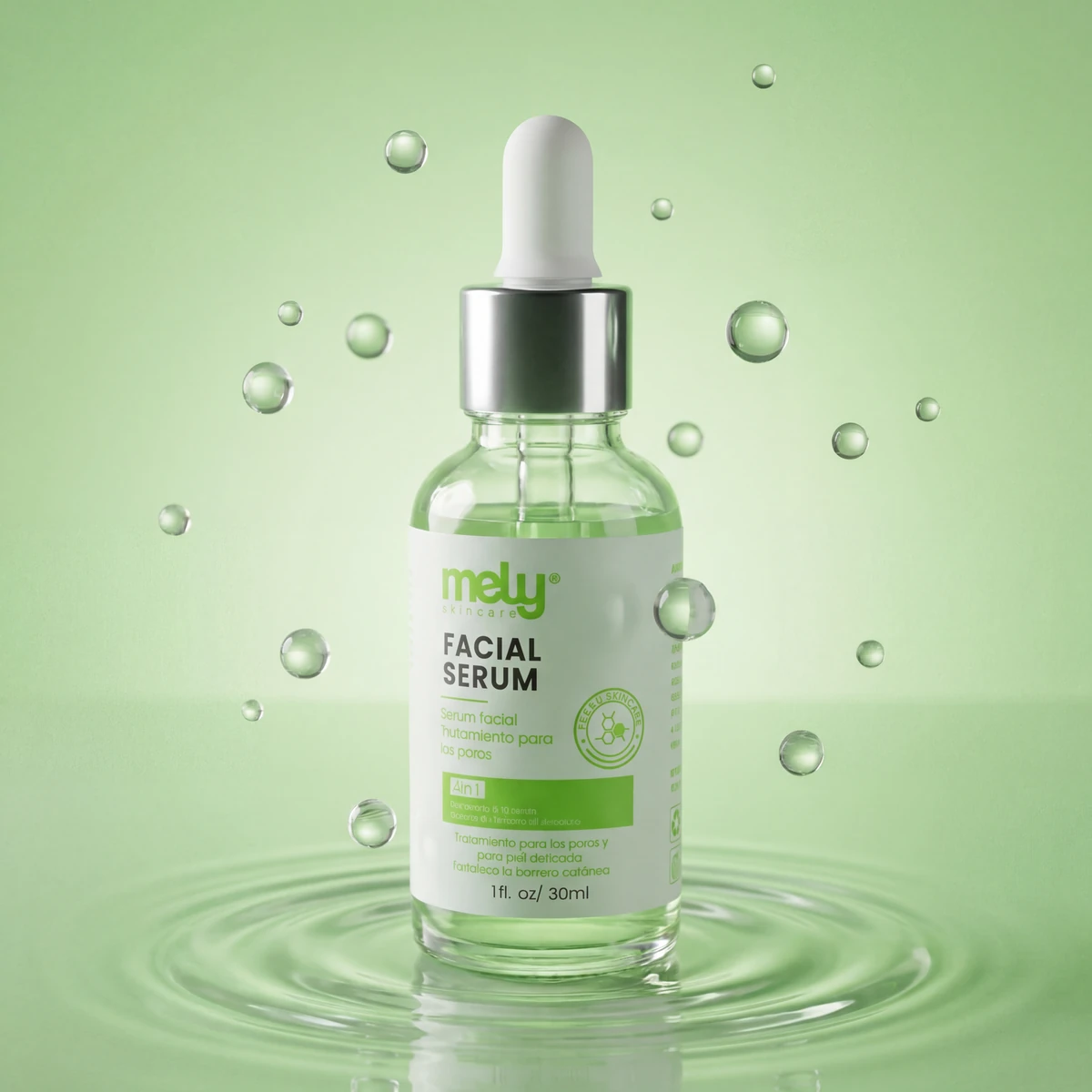 SÉRUM FACIAL 4 EN 1, TRATAMIENTO PARA LOS POROS 30ML MELY MY890005