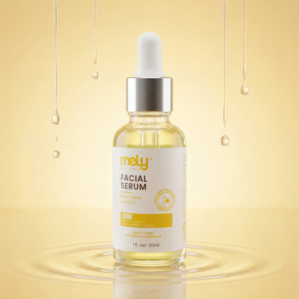 SÉRUM FACIAL 4 EN 1 CON VITAMINA C 30ML MELY MY890004