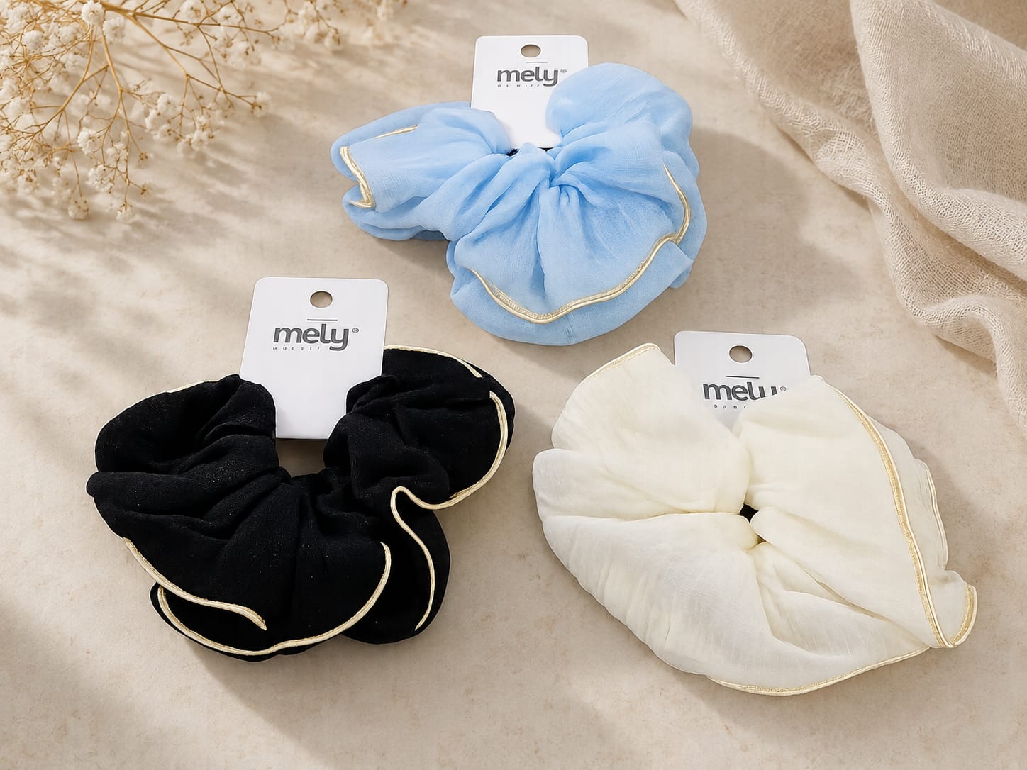 COLITA DE PELO, TELA MUSELINA MELY MYH9-0004