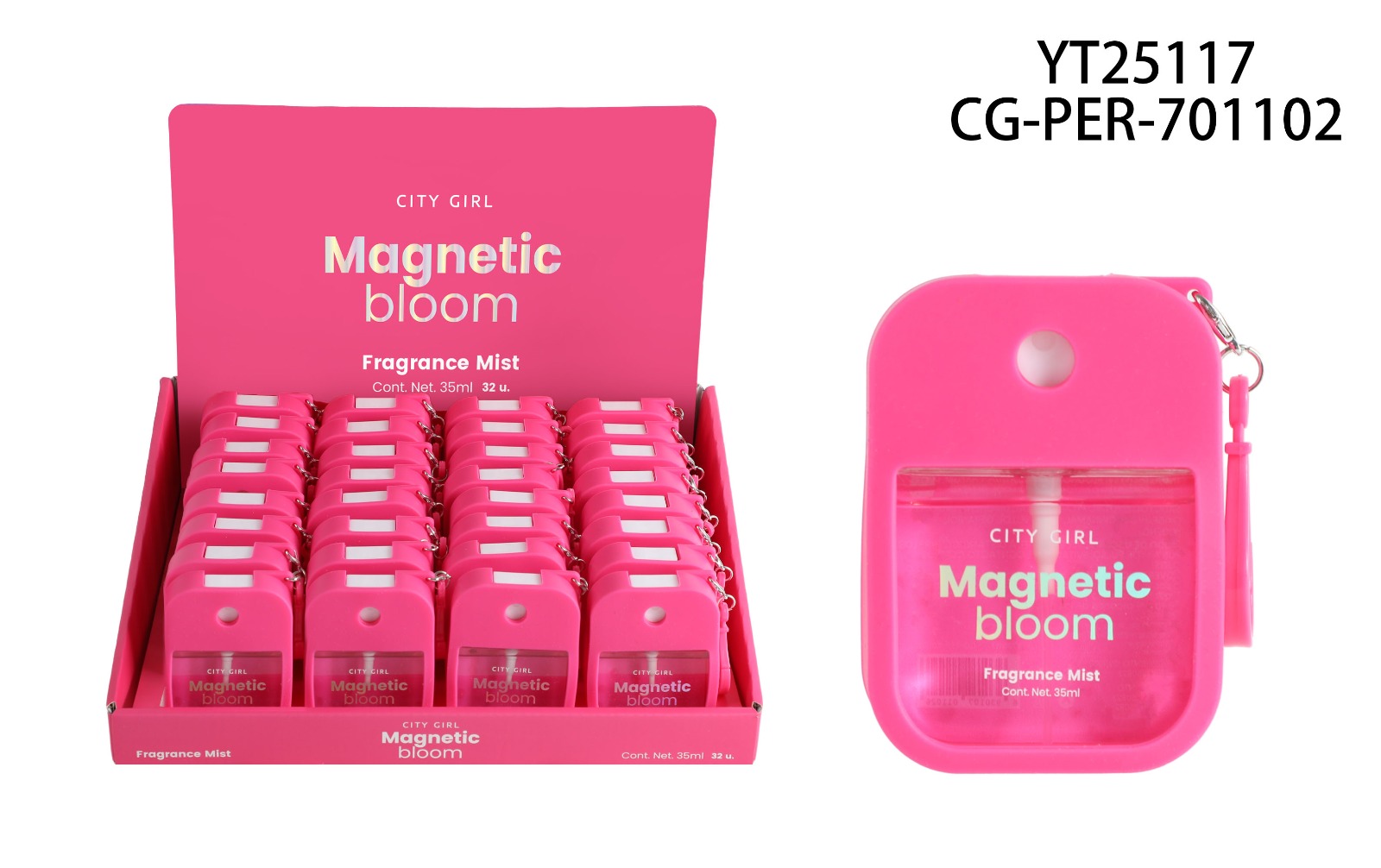 BODY SPLASH "MAGNETIC BLOOM" 35ML CITY GIRL YT25117*192