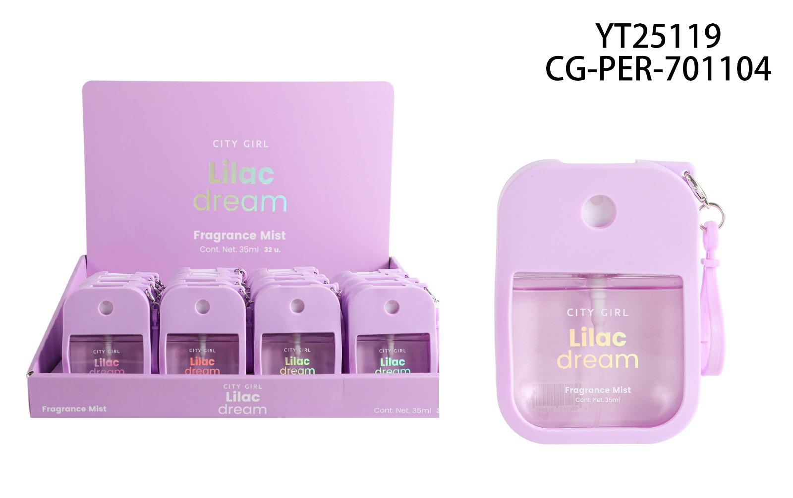 BODY SPLASH “LILAC DREAM” 35ML CITY GIRL YT25119*192