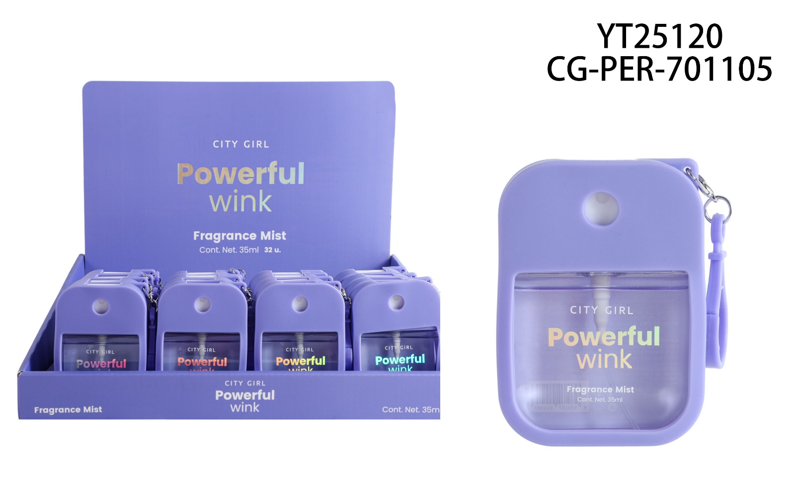 BODY SPLASH “POWERFUL WINK” 35ML CITY GIRL YT25120*192