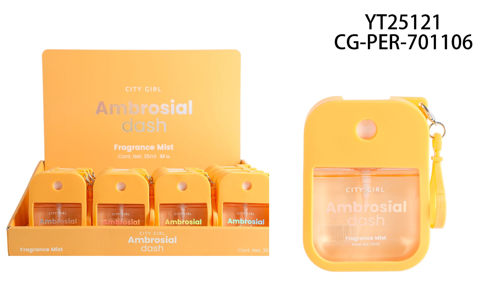 BODY SPLASH “AMBROSIAL DASH” 35ML CITY GIRL YT25121*192