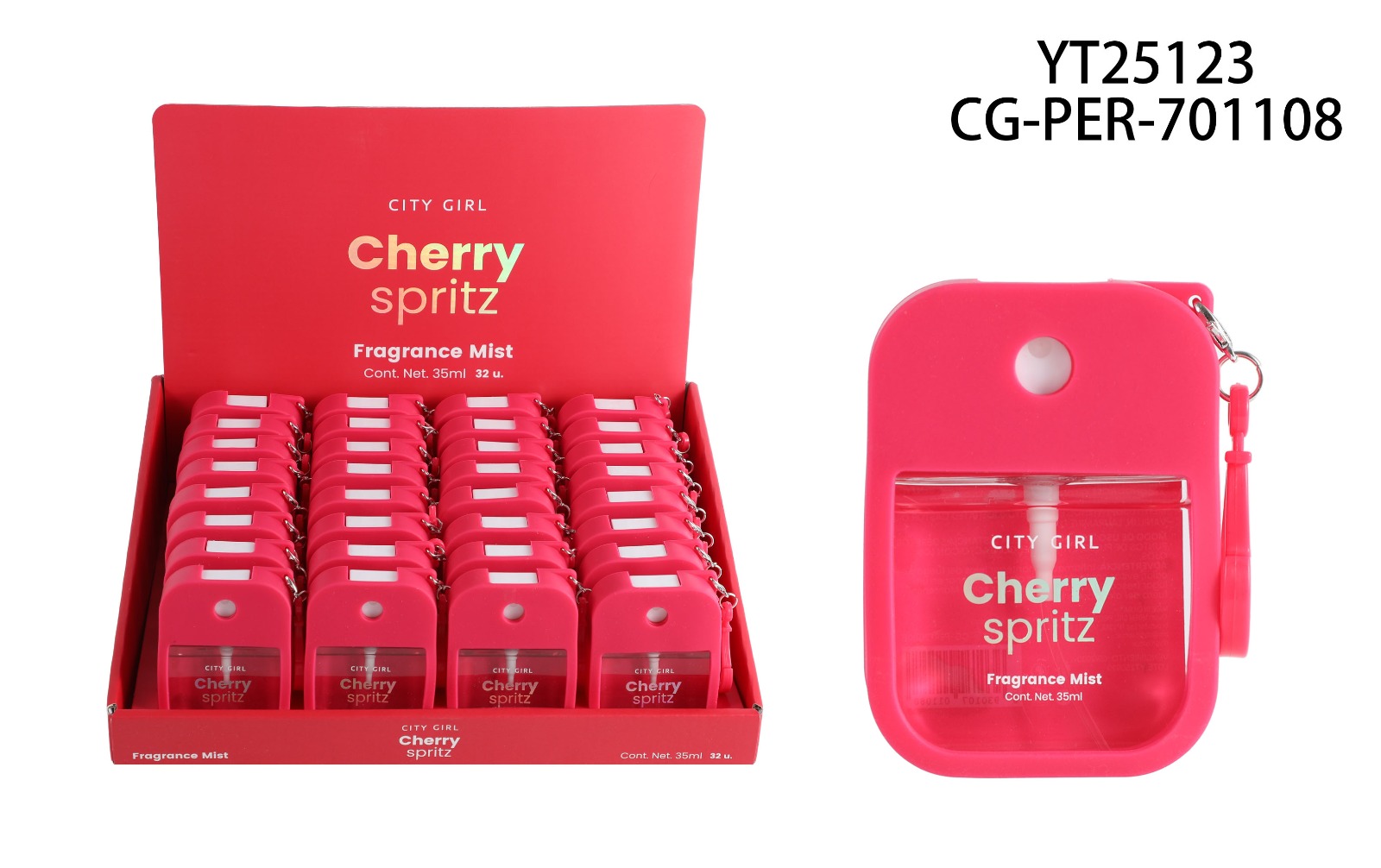BODY SPLASH “CHERRY SPRITZ” 35ML CITY GIRL YT25123*192
