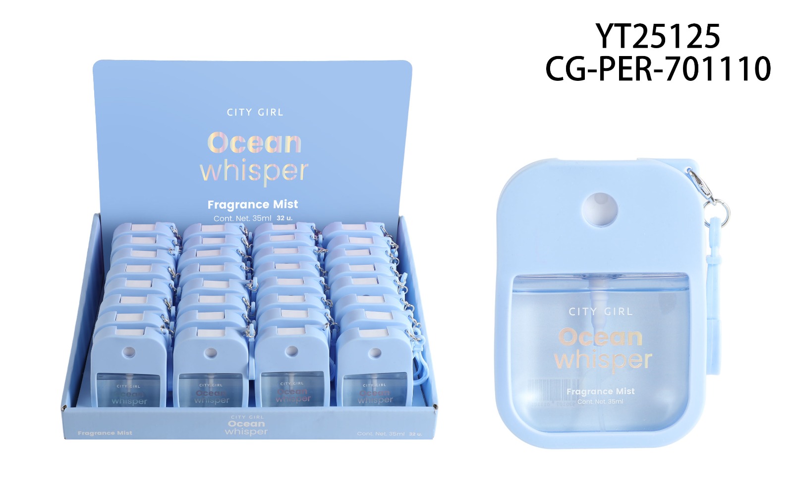 BODY SPLASH “OCEAN WHISPER” 35ML CITY GIRL YT25125*192