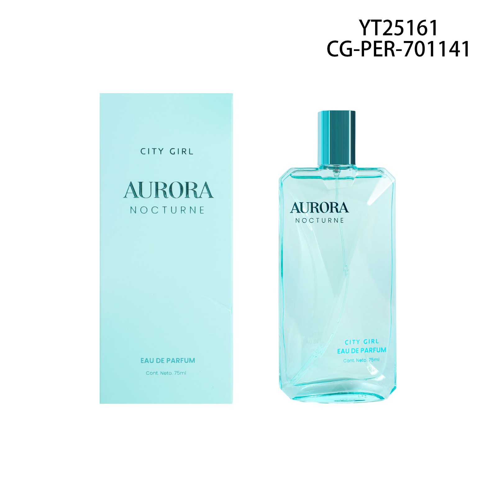PERFUME "AURORA NOCTURNE" 75ML CITY GIRL YT25161*48