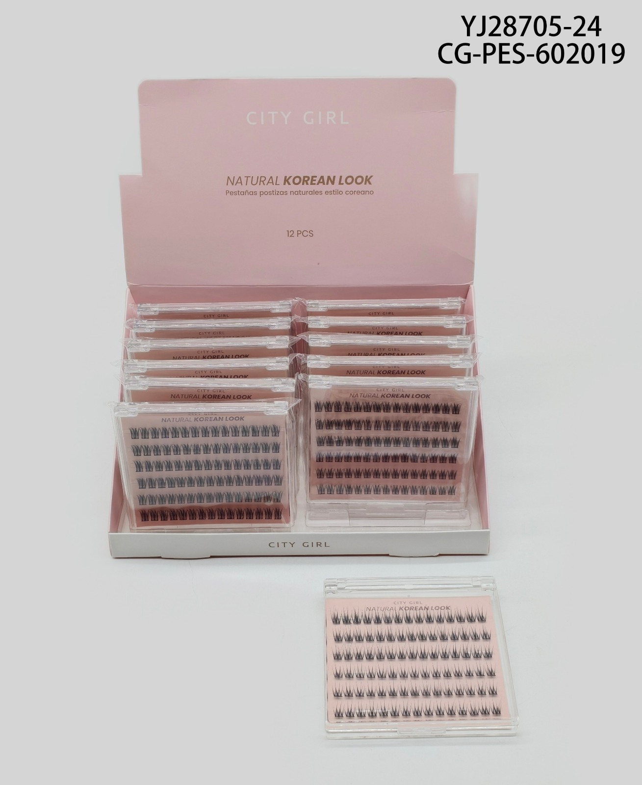 PESTAÑAS AUTOADHESIVAS ESTILO COREANO CITY GIRL YJ28705-24*480