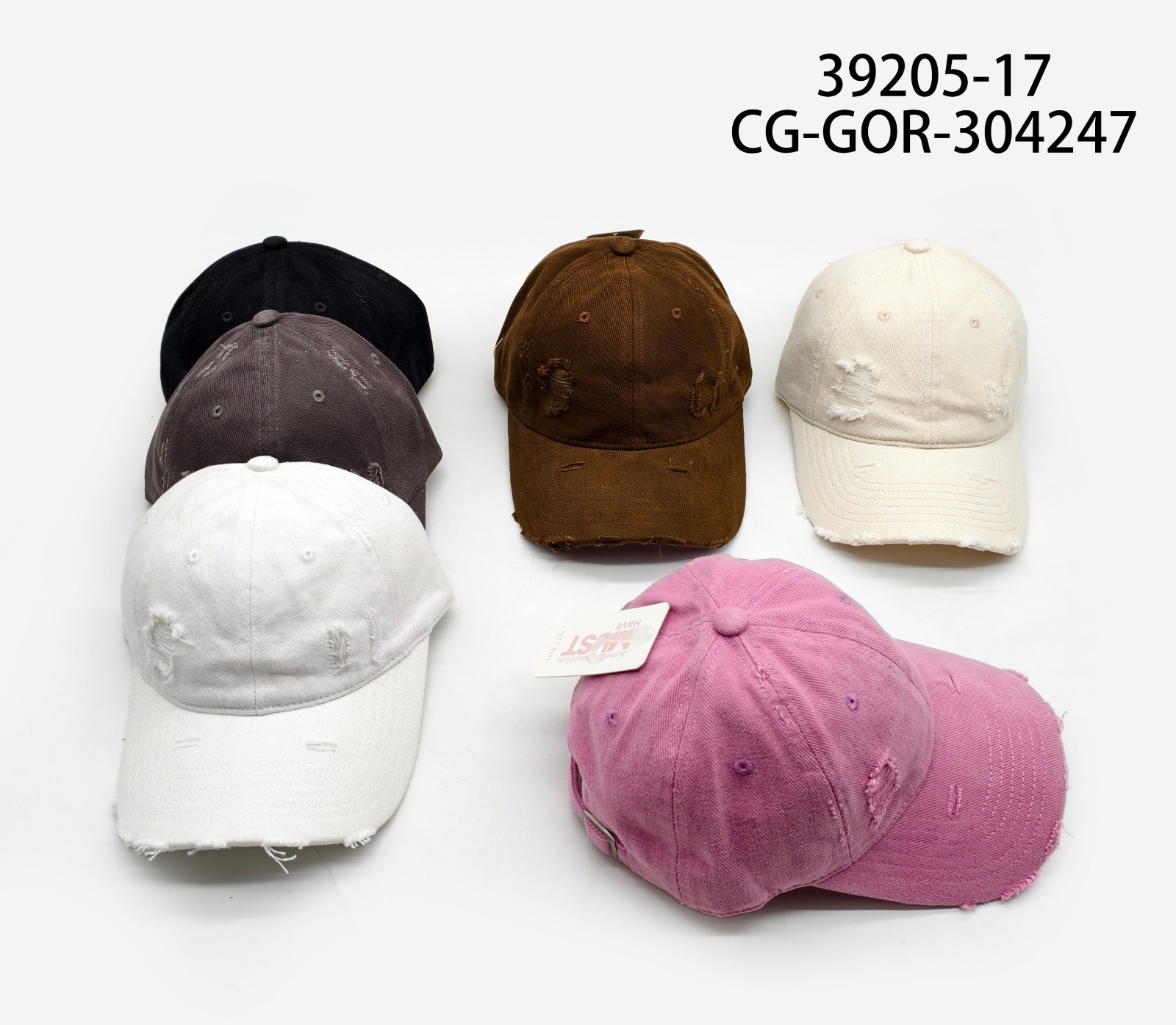 GORRA CON ROTURAS, 6 COLORES CITY GIRL 39205-17*173