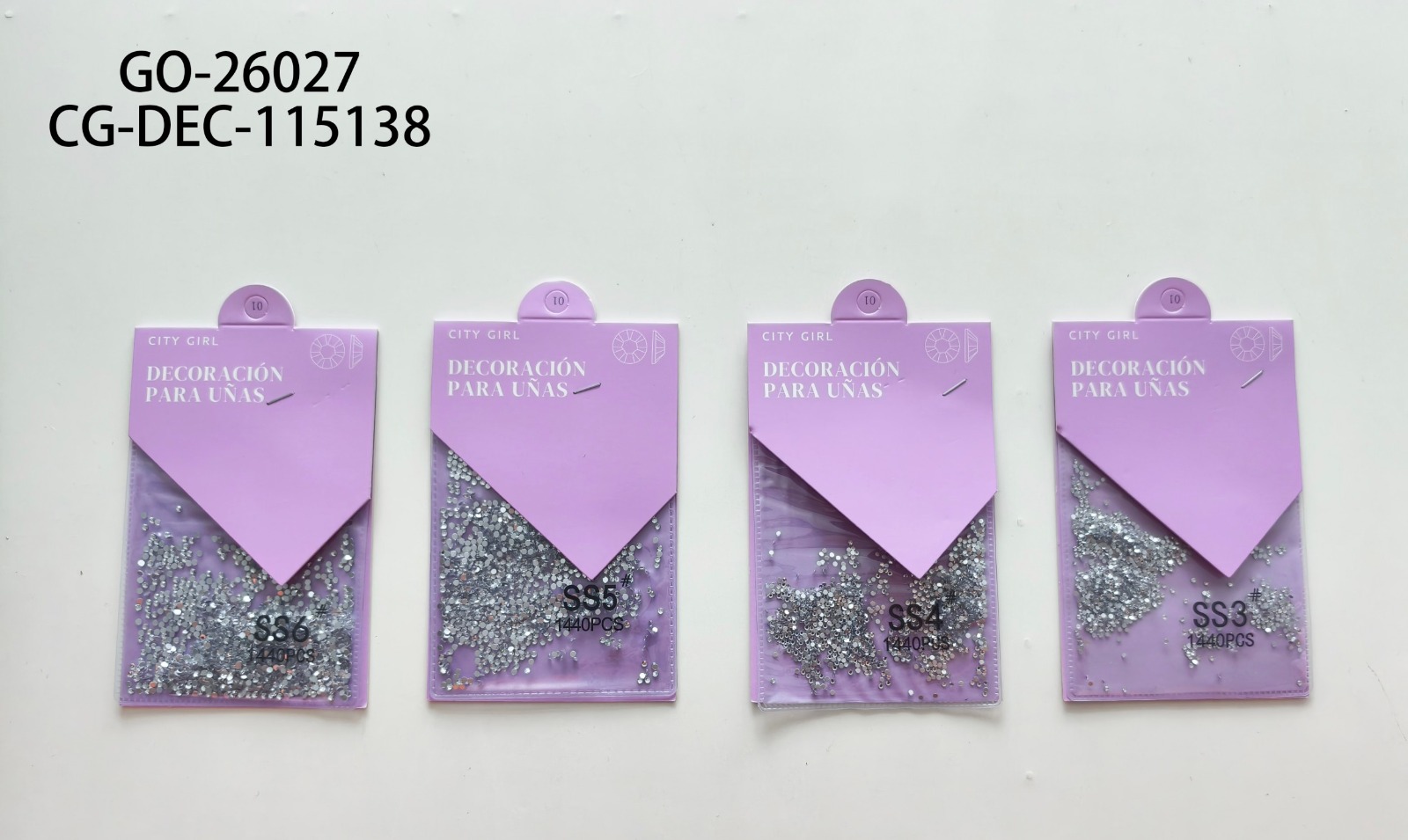 STRASS PARA UÑAS "PLATEADO" CITY GIRL GO-26027*1200