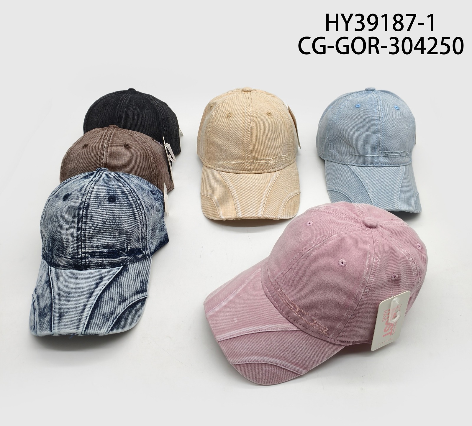 GORRA TIPO JEANS GASTADA, 6 COLORES CITY GIRL HY39187-1*240