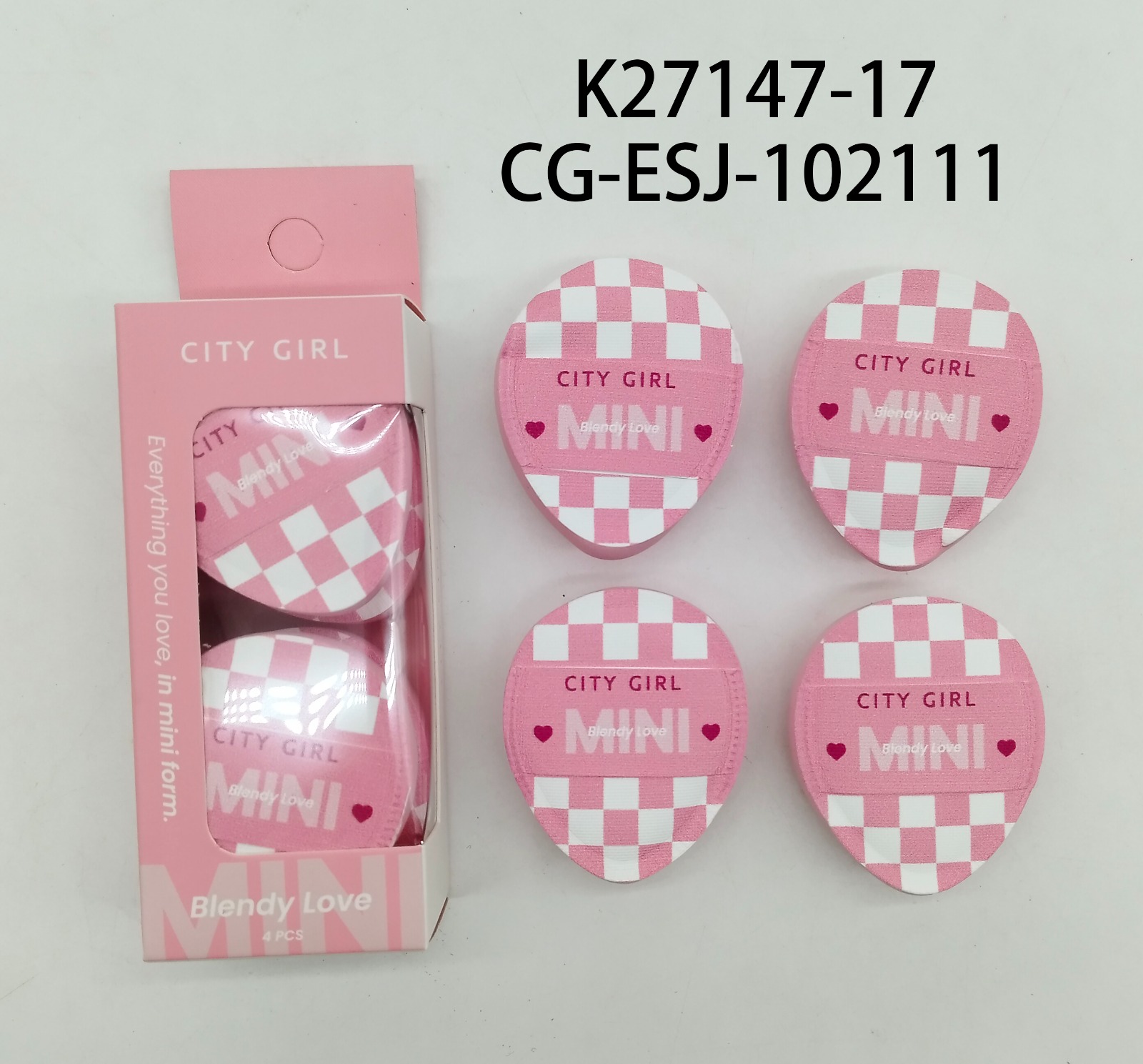 SET DE MINIS ESPONJITAS DE MAQUILLAJE GOTA X4 PCS K27147-17*600
