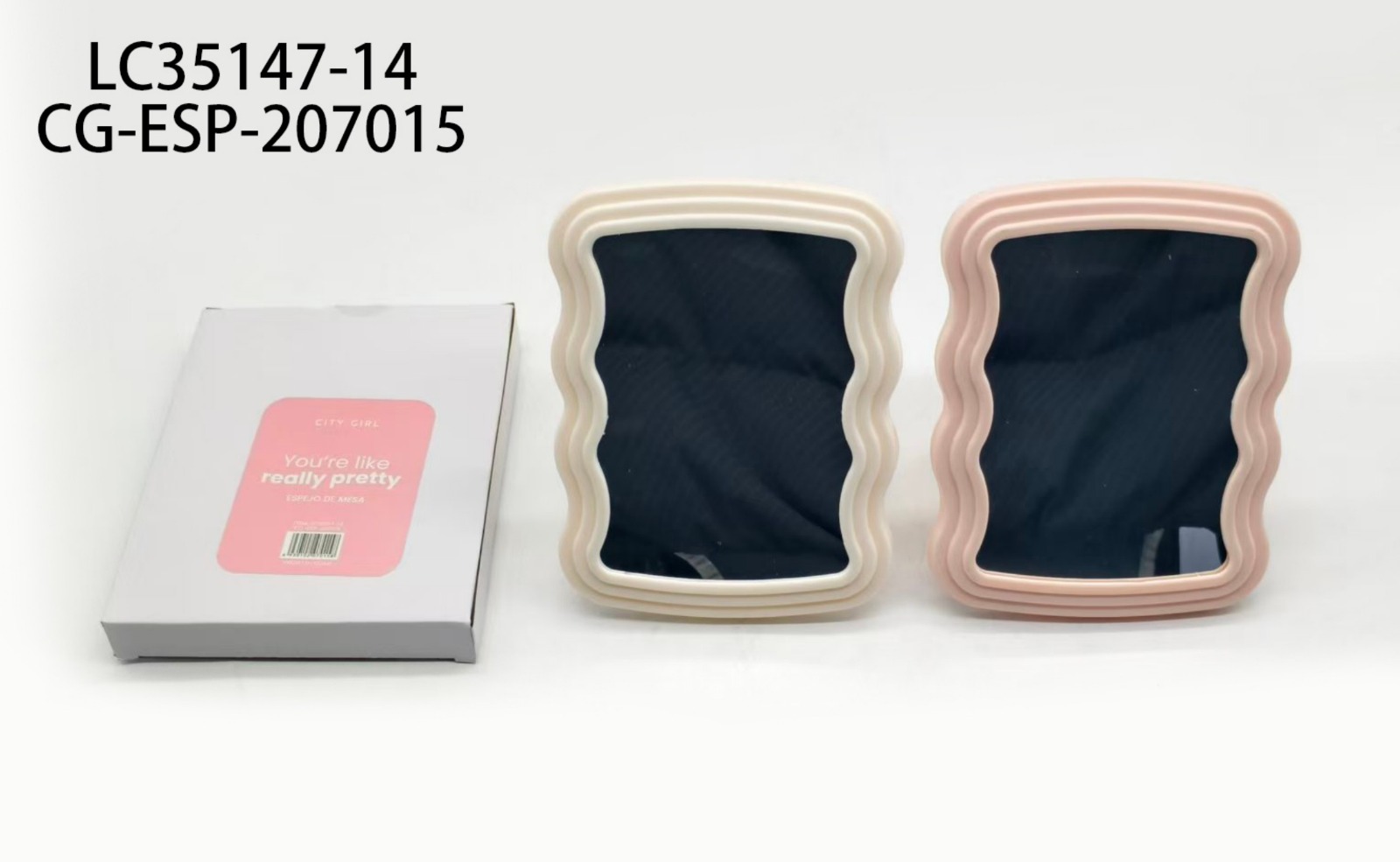 ESPEJO DE MESA, 2 COLORES CITY GIRL LC35147-14*60