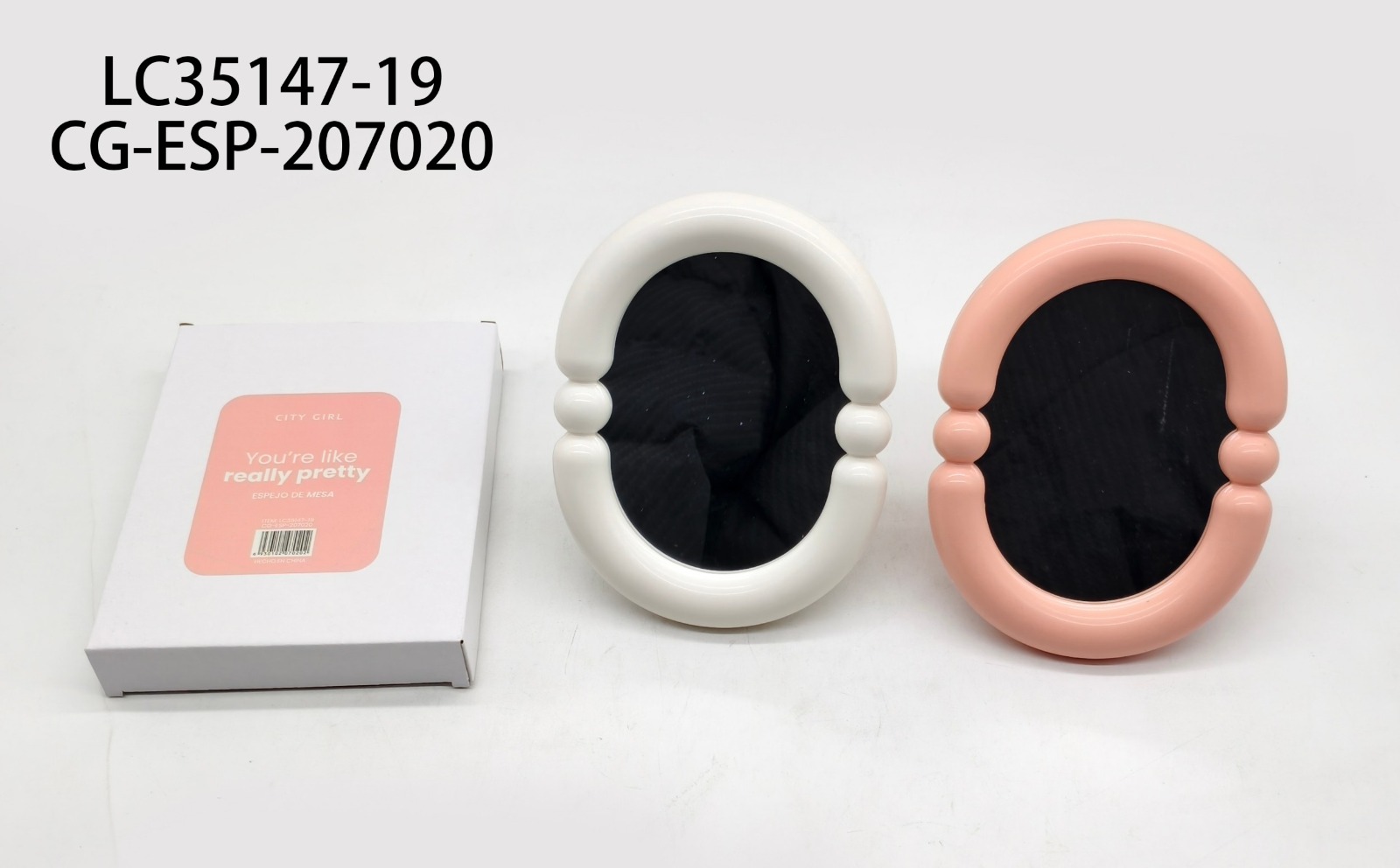 ESPEJO DE MESA, 2 COLORES CITY GIRL LC35147-19*100