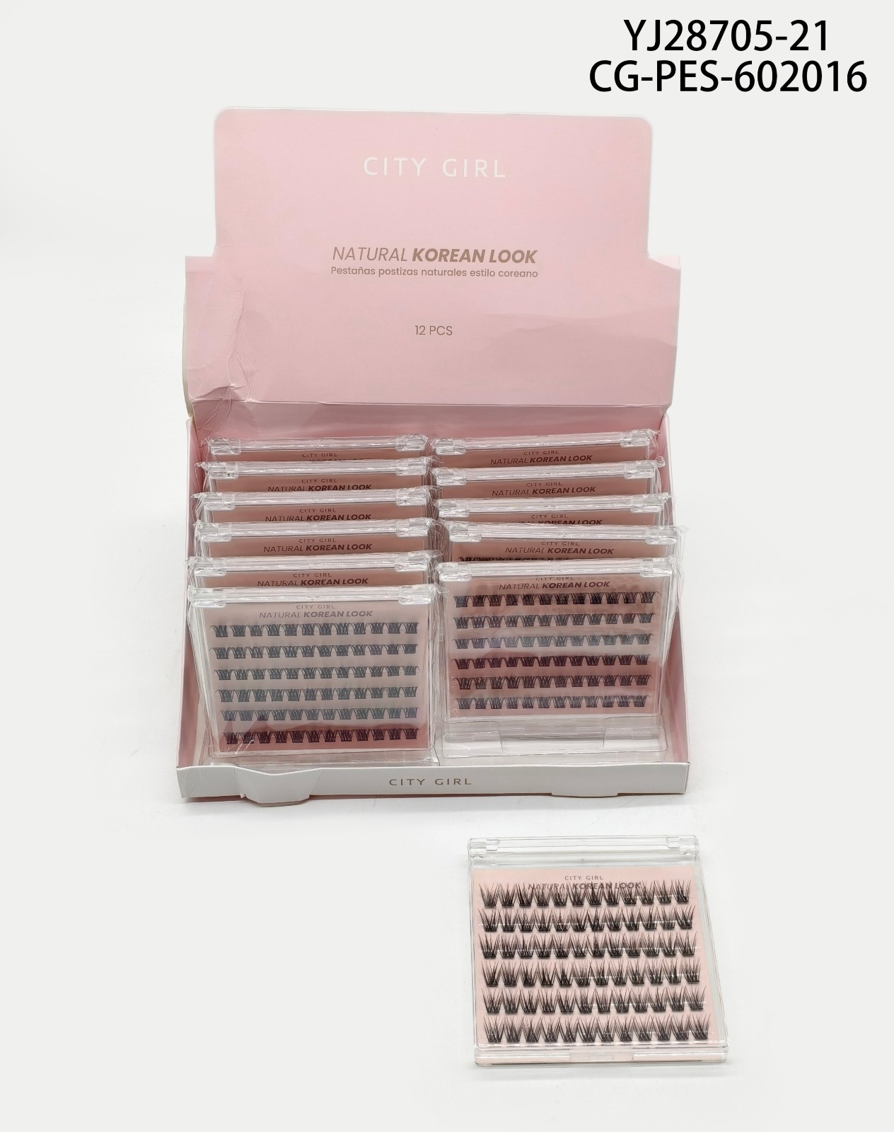 PESTAÑAS AUTOADHESIVAS ESTILO COREANO CITY GIRL YJ28705-21*480