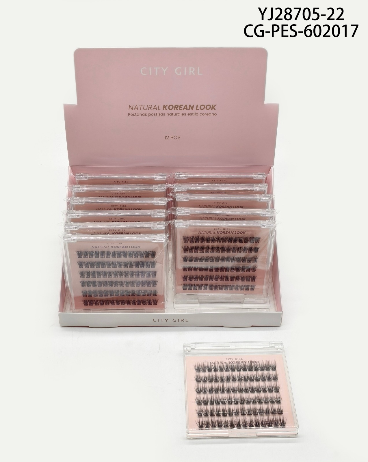 PESTAÑAS AUTOADHESIVAS ESTILO COREANO CITY GIRL YJ28705-22*480