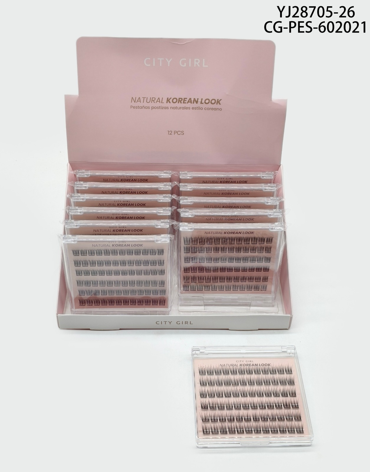 PESTAÑAS AUTOADHESIVAS ESTILO COREANO CITY GIRL YJ28705-26*480