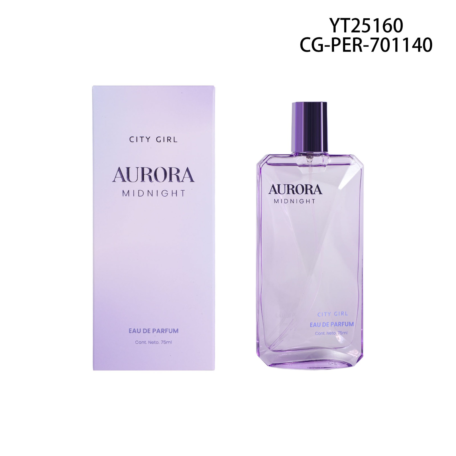 PERFUME “AURORA MIDNIGHT” 75ML CITY GIRL YT25160*48