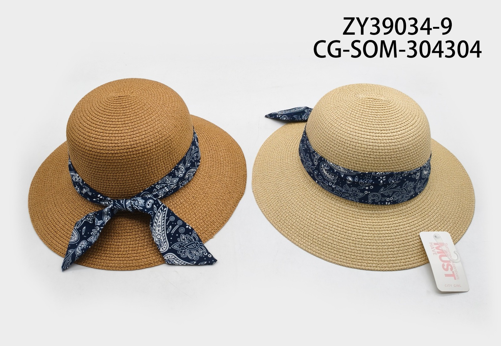 SOMBRERO CON PAÑUELO BANDANA CITY GIRL ZY39034-9*150