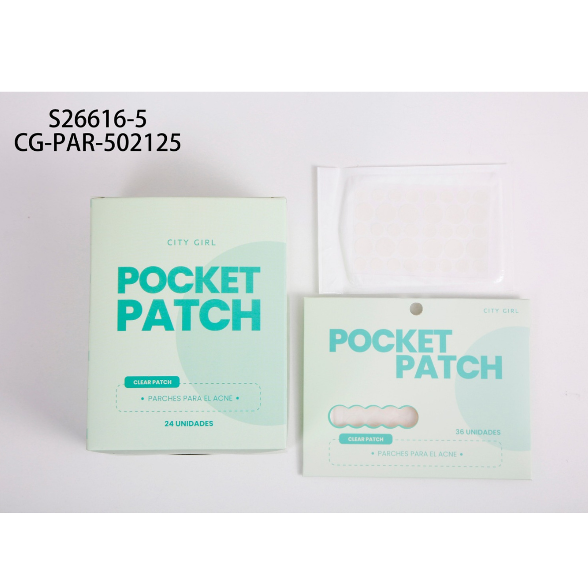 POCKET PACTH TRANSPARENTE CITY GIRL – 36PCS