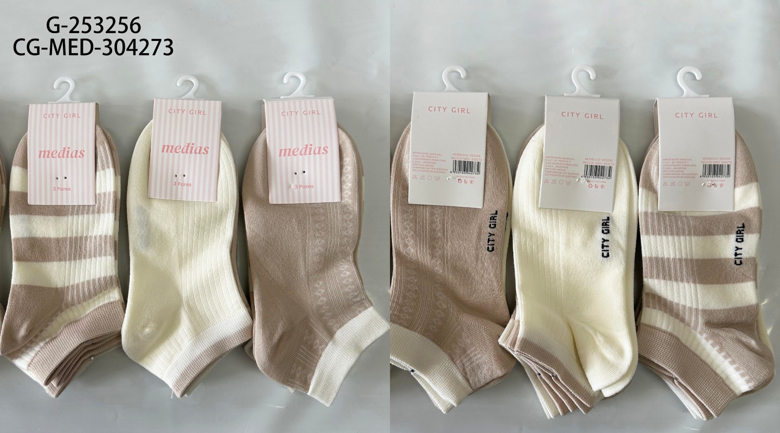 MEDIAS X3PCS CITY GIRL G-253256*200