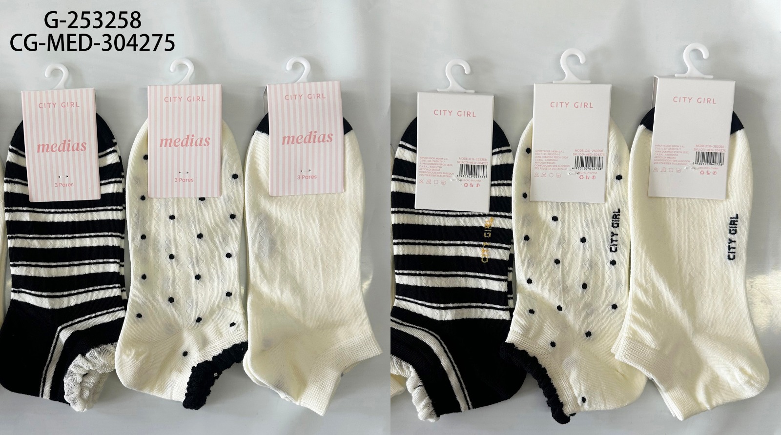 MEDIAS X3PCS CITY GIRL G-253258*200