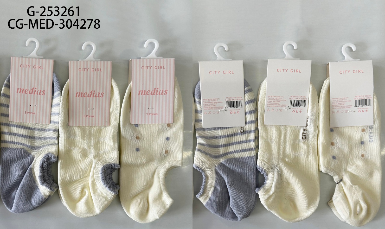 MEDIAS X3PCS CITY GIRL G-253261*200