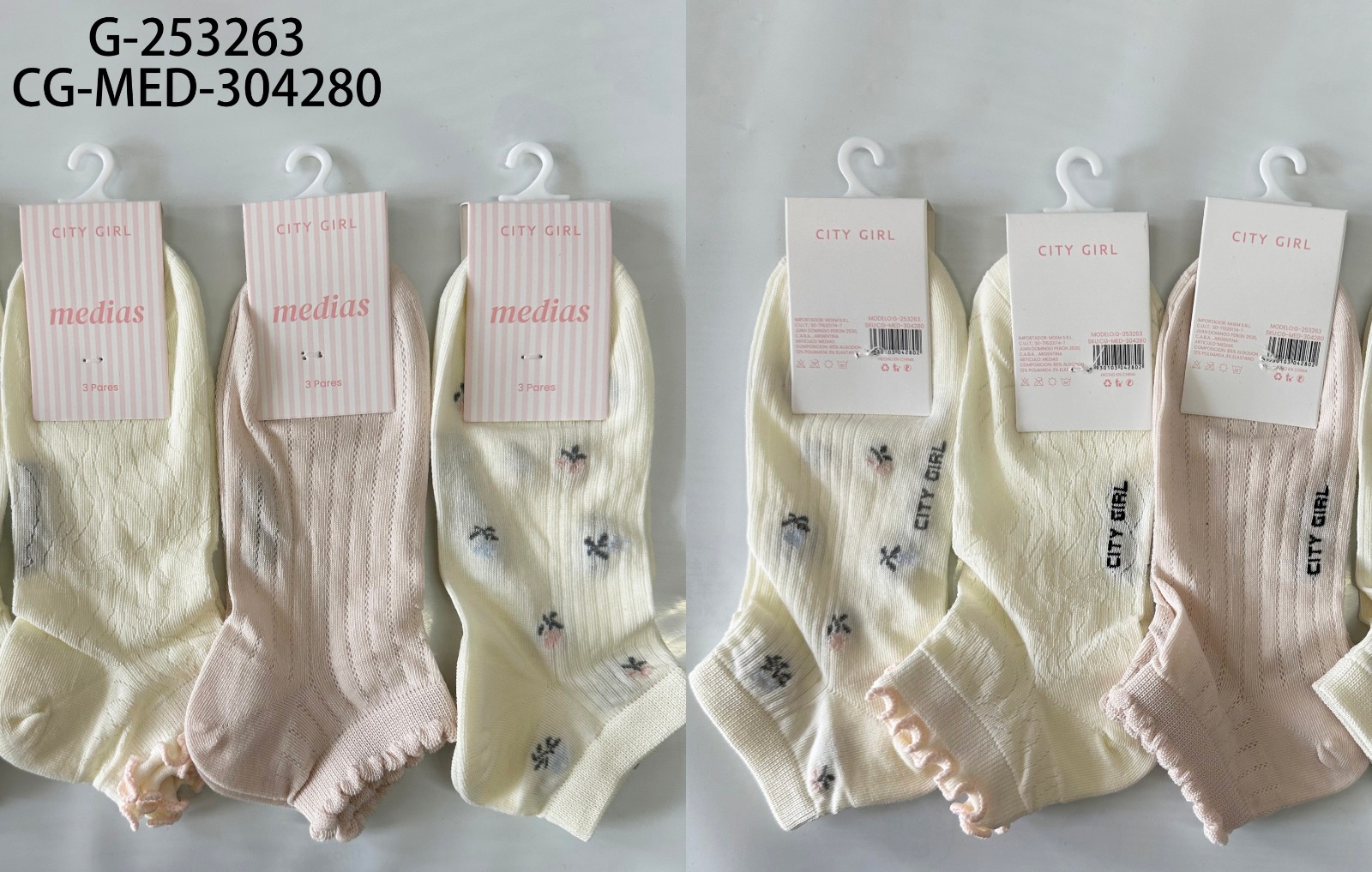 MEDIAS X3PCS CITY GIRL G-253263*200