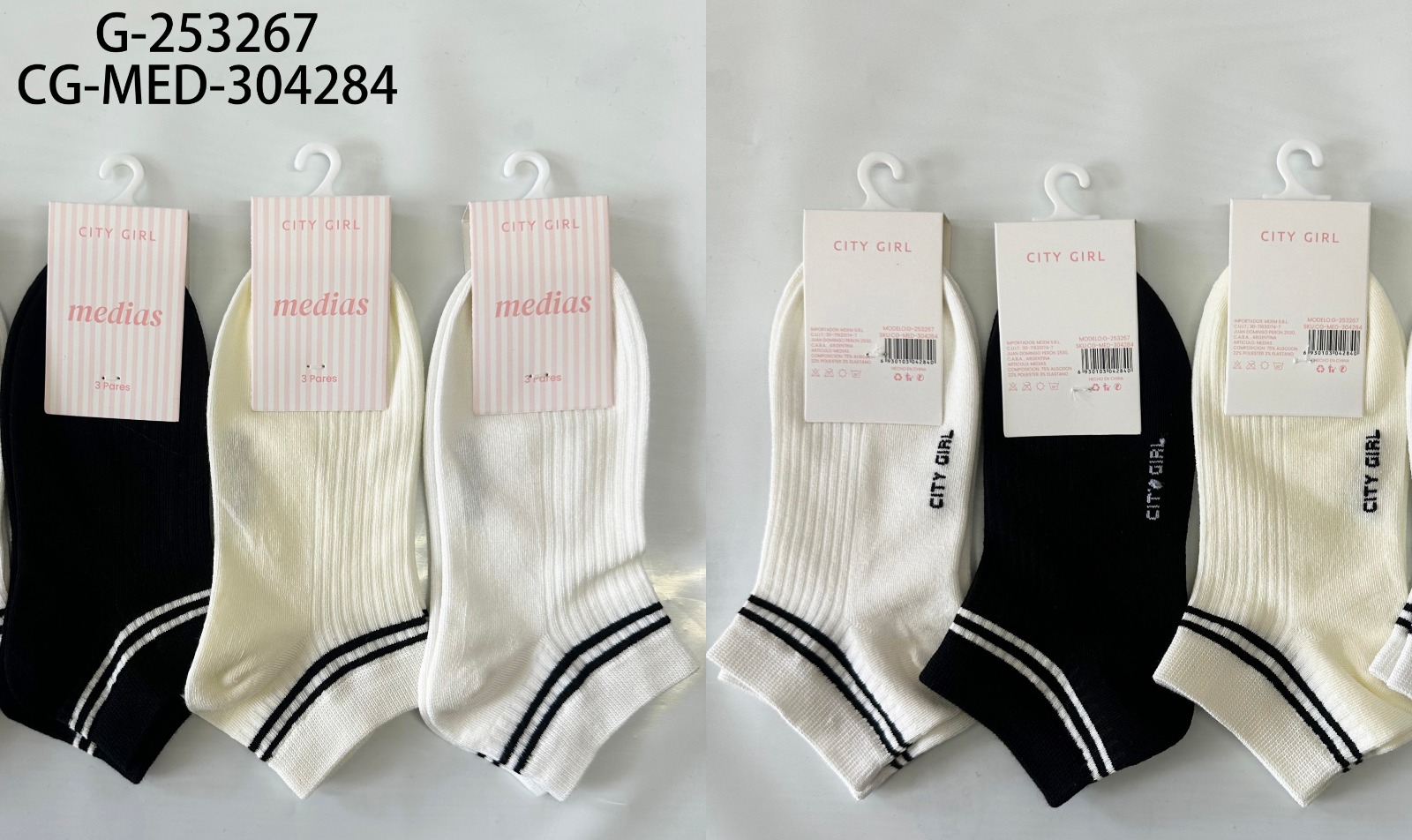 MEDIAS X3PCS CITY GIRL G-253267*200