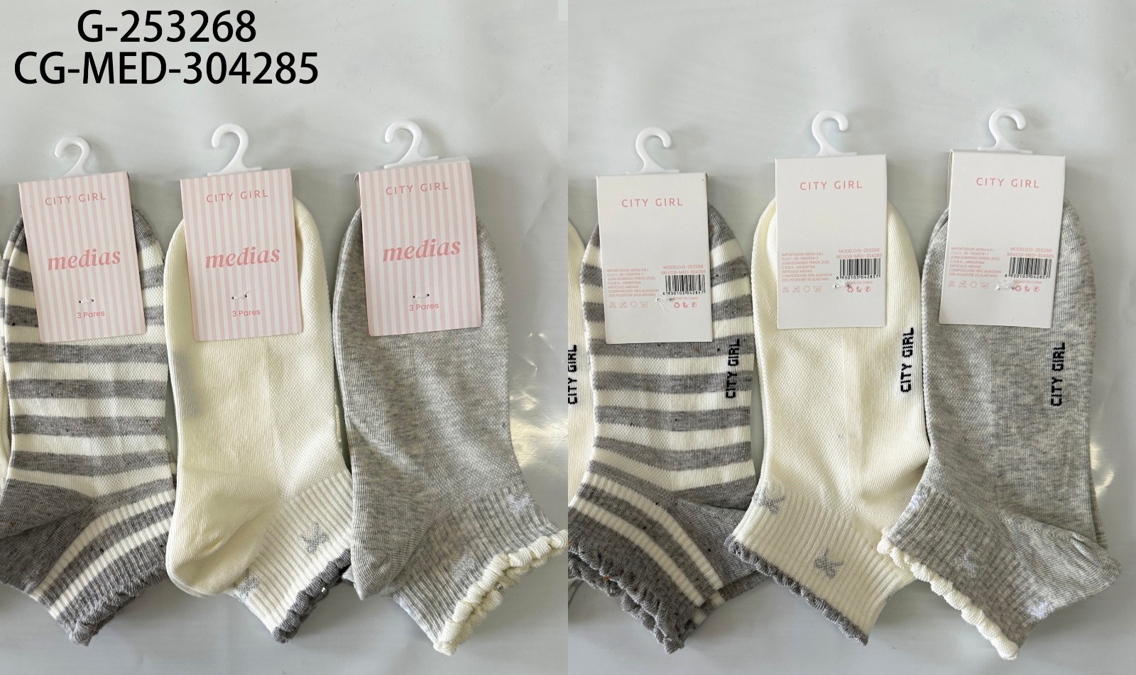 MEDIAS X3PCS CITY GIRL G-253268*200