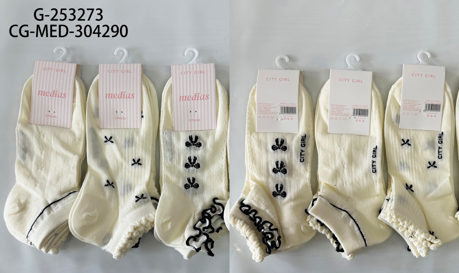 MEDIAS X3PCS CITY GIRL G-253273*200