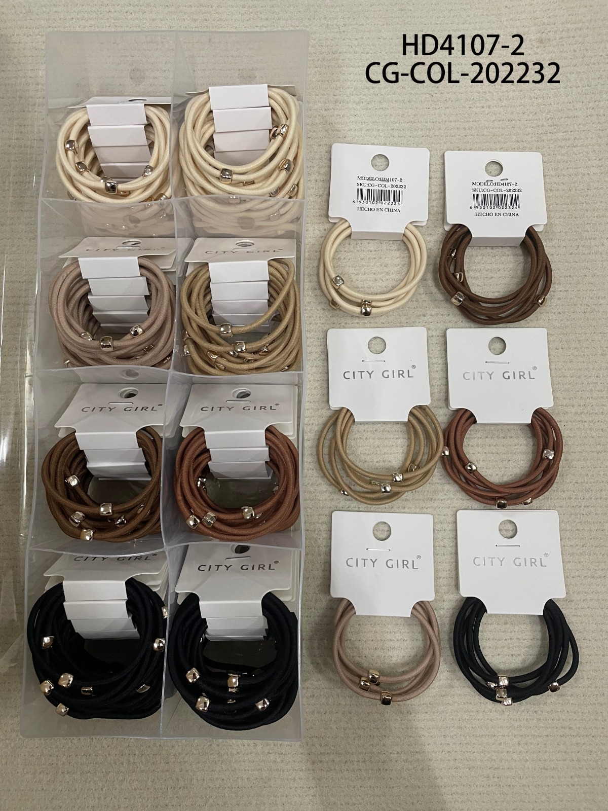 SET DE COLITAS X5 PCS CITY GIRL HD4107-2*1500