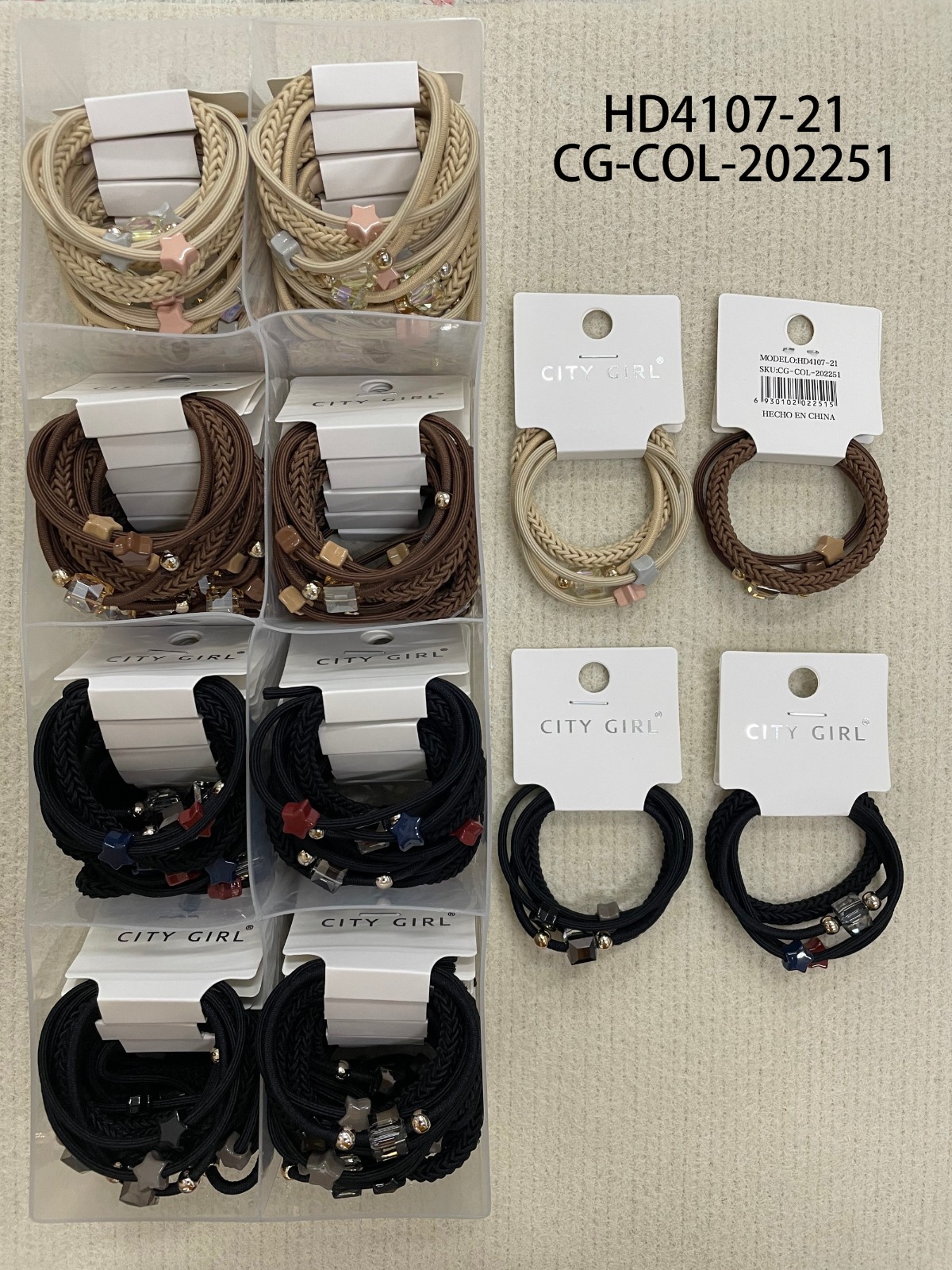 SET DE COLITAS CITY GIRL HD4107-21*1500