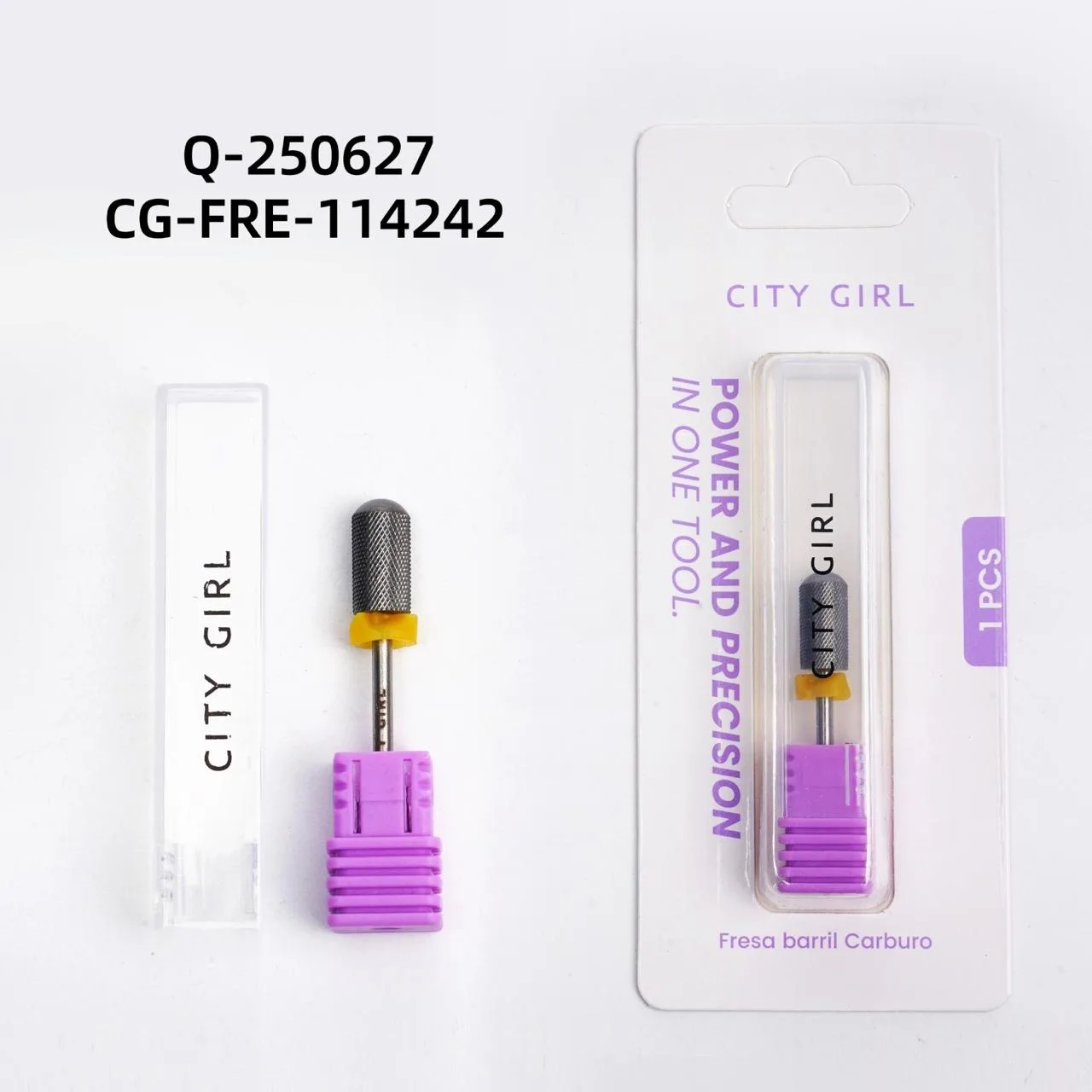 FRESA BARRIL CARBURO CINTA AMARILLA CITY GIRL Q-250627*1200