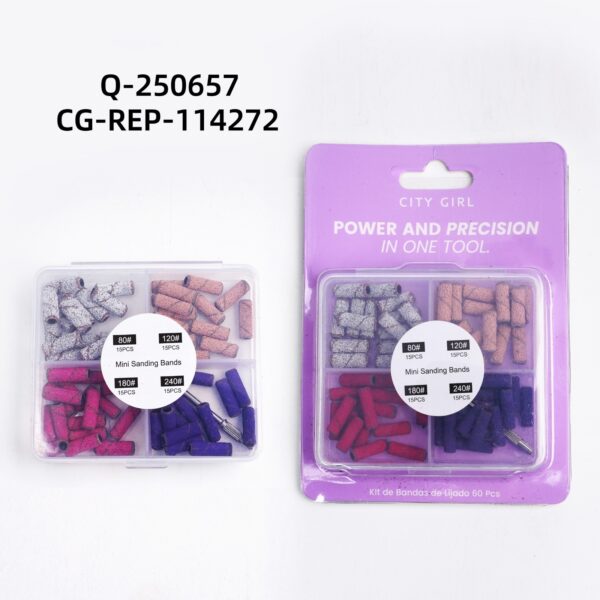 KIT DE BANDAS DE LIJADO CITY GIRL – 60PCS Q-250657