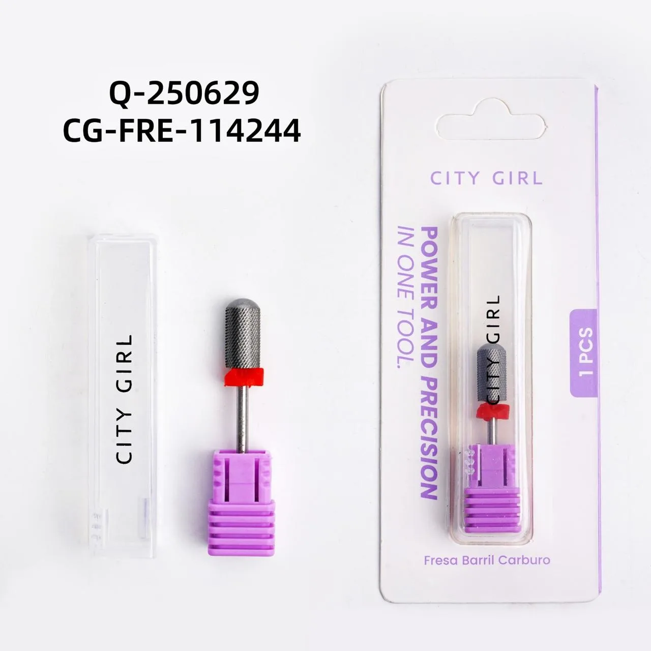 FRESA BARRIL CARBURO CINTA ROJA CITY GIRL Q-250629*1200