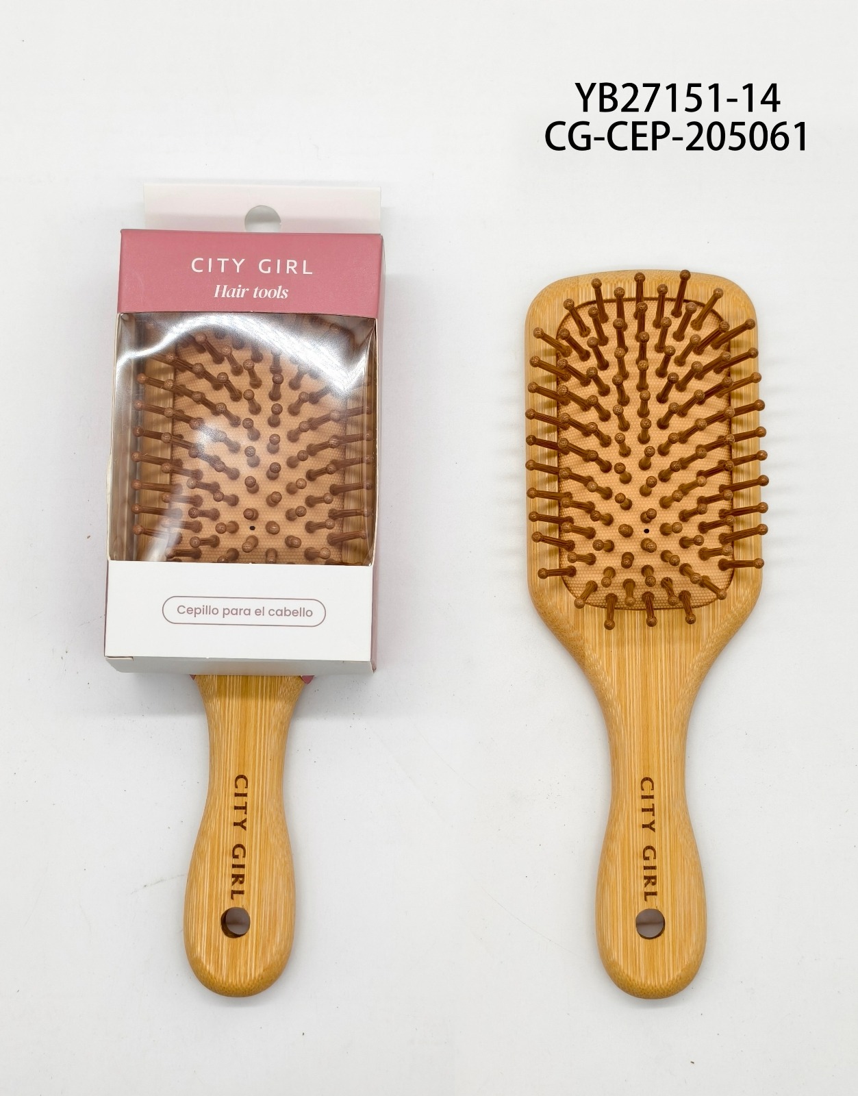 CEPILLO DE MADERA (PEQUEÑO) CITY GIRL YB27151-14*144