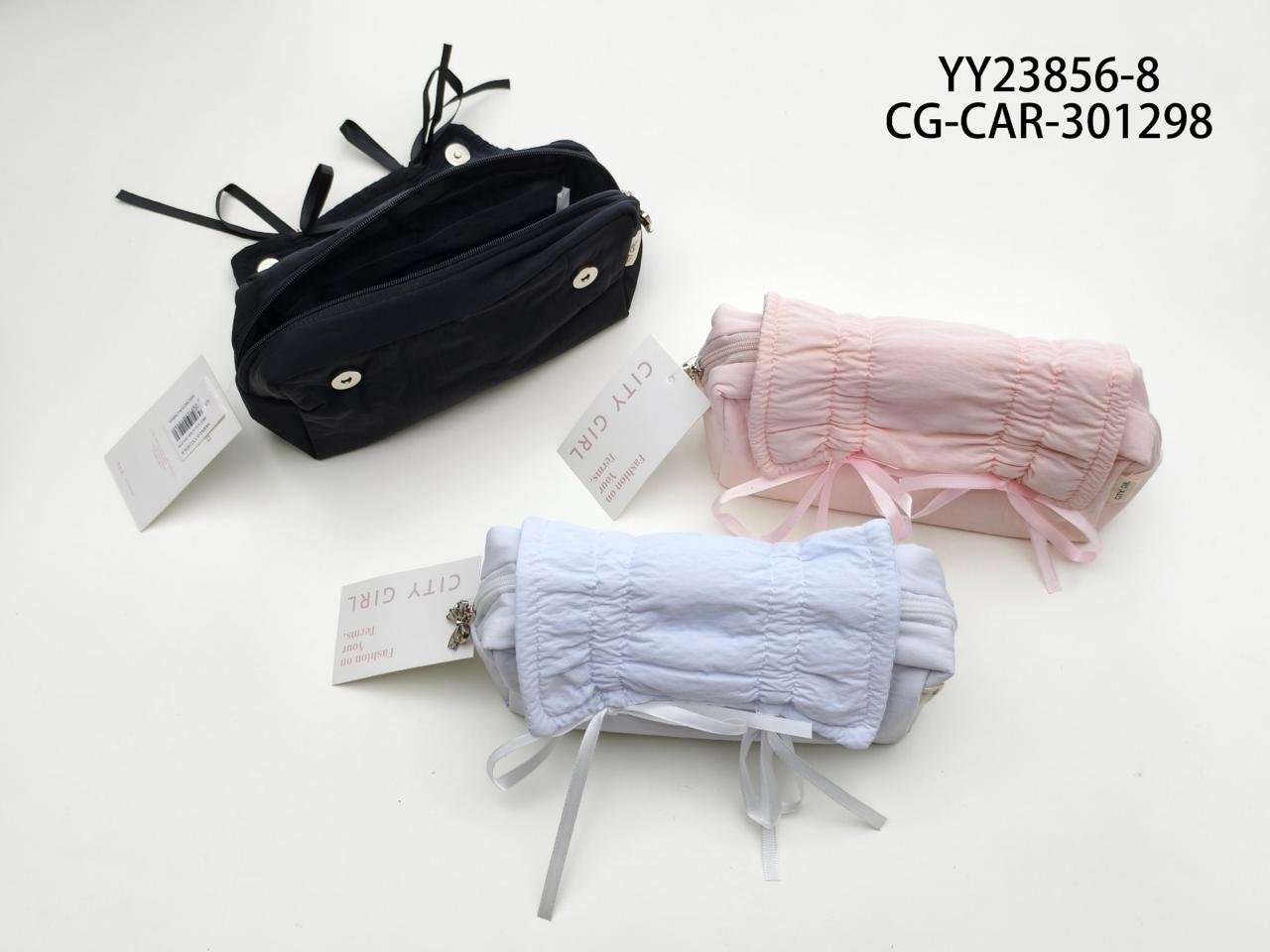 CARTUCHERA CON DOS MOÑITOS, 3 COLORES CITY GIRL YY23856-8*240